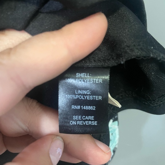 Teal flower pleated skirt Torrid 2X - Picture 6 of 7